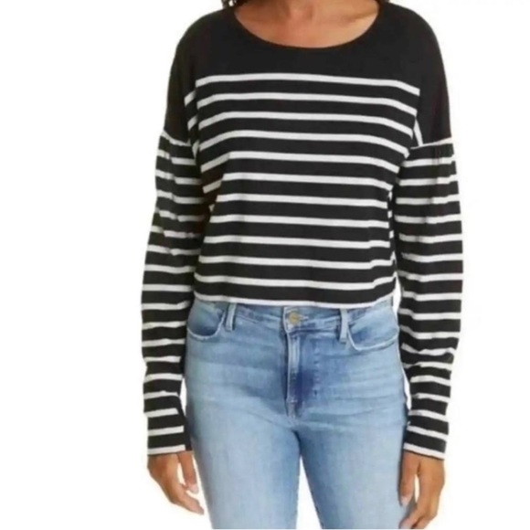 La Ligne Teddy Puff Cropped Long Sleeve - Picture 1 of 10